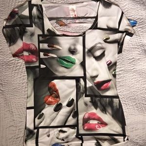 For the love of color Tee with open back!!!